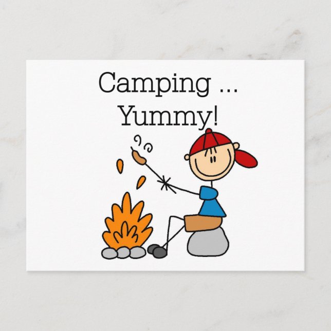 Camping ist Yummy Tshirts und Geschenke Postkarte (Vorderseite)