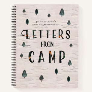 Camping Journal   Briefe vom Camp Journal Notizbuch