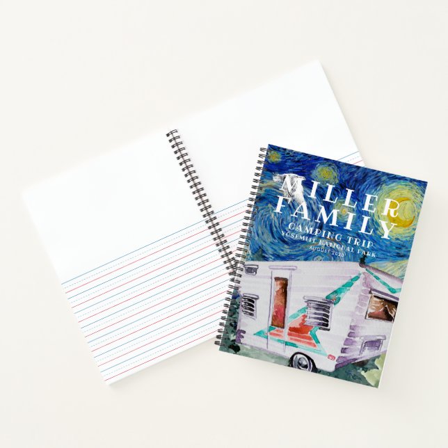 Camping Journal | Custom Road Trip Journal Notizbuch (Innenseite)