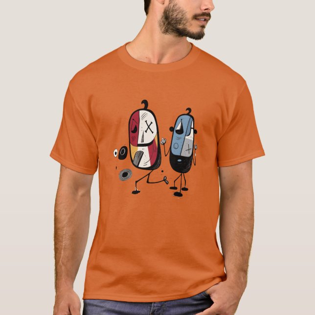 Camping Joy Familie T-Shirt (Vorderseite)