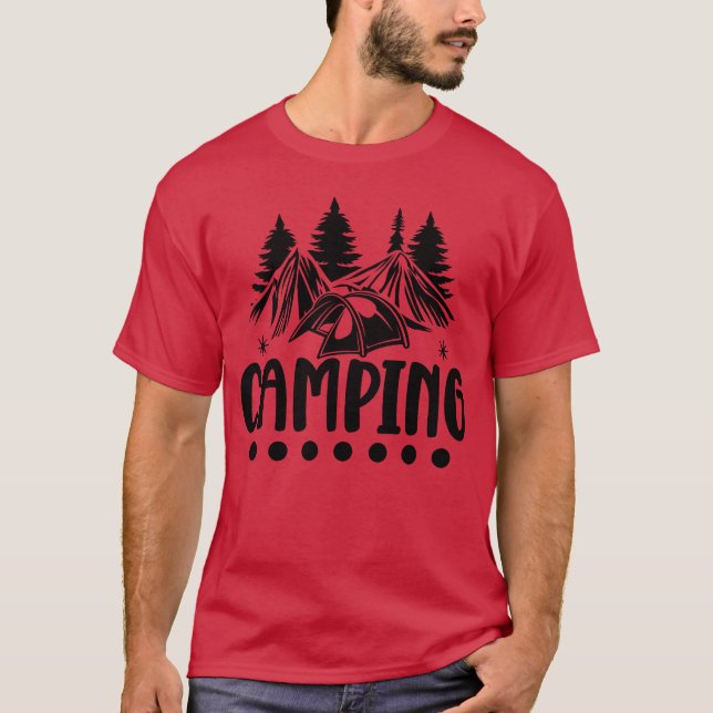 Camping Junge Mädchen T-Shirt (Vorderseite)