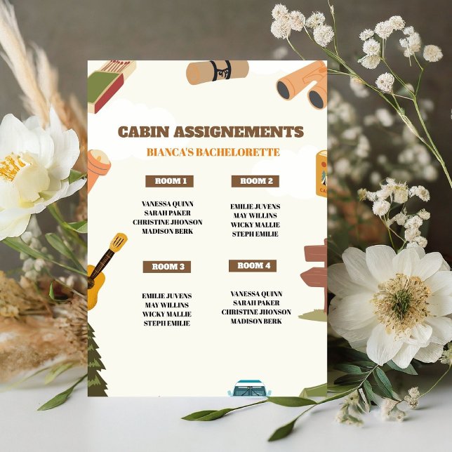 Camping Junggeselinnen-Abschied Kabine Zuweisung S Sockelschild (Von Creator hochgeladen)