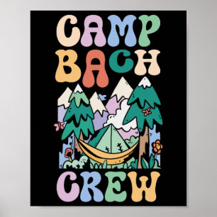 Camping-Junggesellinnen-Abschiedscamp Bach C Poster