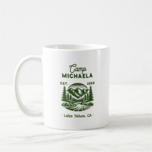 Camping Junggesellinnenabschied Retro Kaffeetasse