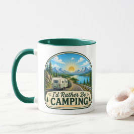 Camping-Kaffeetasse - Ich würde lieber campen! Tasse