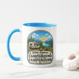 Camping-Kaffeetasse Was auf dem Campingplatz passi Tasse