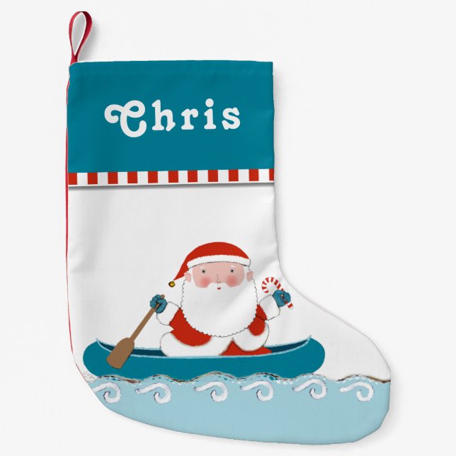 Camping Kanu Kleiner Weihnachtsstrumpf (Vorderseite)