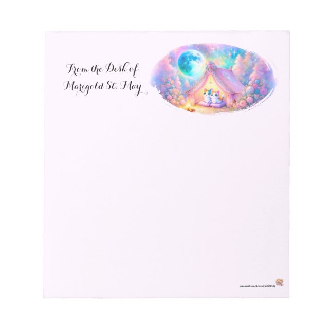 Camping-Katzen Notizblock (Vorderseite)