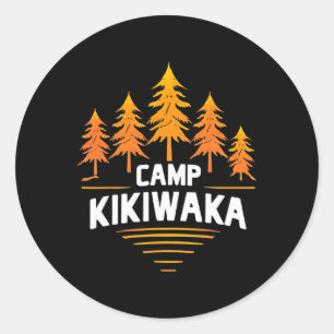 Camping Kikiwaka Sommercamp Wald Wandern Outdoor Runder Aufkleber