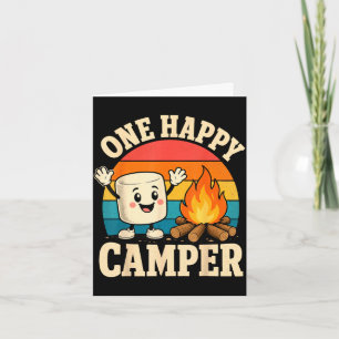 Camping-Kinder süß Marshmallow Lagerfeuer Karte