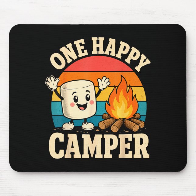 Camping Kinder süße Marshmallow Lagerfeuer  Mousepad (Vorne)