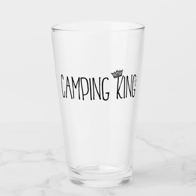 "Camping King" Glas (Vorderseite)