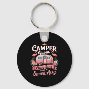 Camping-Königin Cly Sy Smart Y Camping Rv Geschenk Schlüsselanhänger