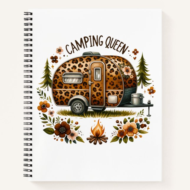 Camping-Königin Journal  Notizbuch (Vorderseite)