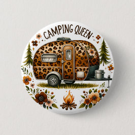 Camping-Königin-Knopf Button