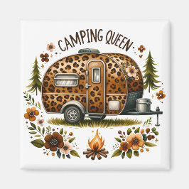 Camping-Königin Magnet