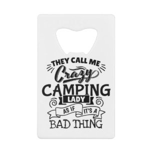 Camping Lady Geldbeutel Flaschenöffner