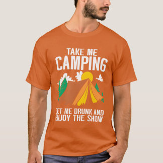 Camping Lagerfeuer Camper Freunde T-Shirt