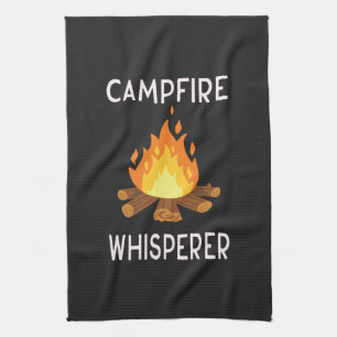 Camping - Lagerfeuer-Flüsterer  Geschirrtuch