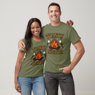 Camping-Lagerfeuer-Warme-Nächte-Abenteuer-Wandern T-Shirt