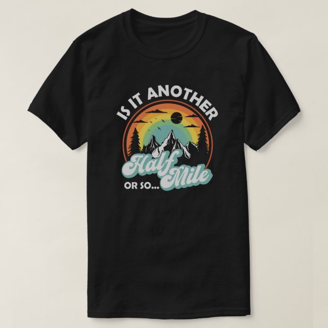Camping Lagerfeuergebirge wandern, wandern T-Shirt (Design vorne)