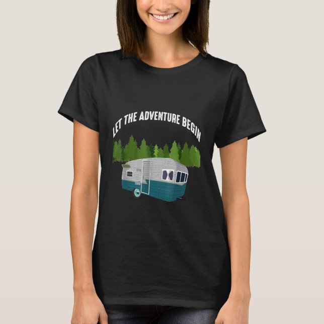 Camping Lasse den Adventure Begin Trailer T-Shirt (Vorderseite)