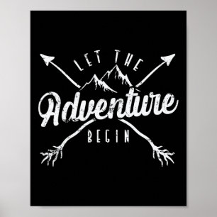 Camping lässt das Abenteuer beginnen' Poster