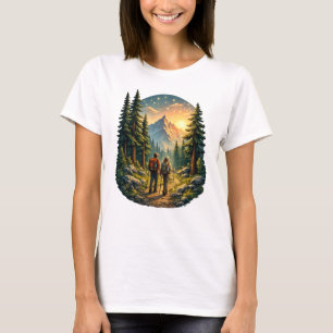 Camping-Leben fühlt sich richtig an – Wiesenpfad-T T-Shirt
