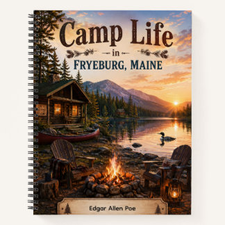 Camping-Leben in Fryeburg Maine Personalisiertes N Notizbuch