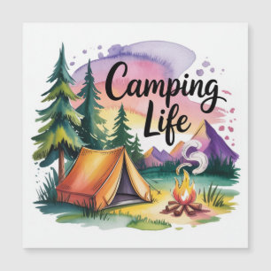 Camping-Leben Magnetkarte