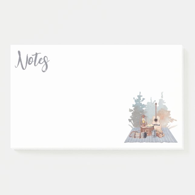 Camping-Leben Outdoor-Abenteuer Post-it Klebezettel (Vorderseite)