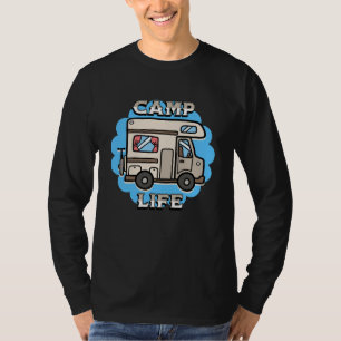 Camping-Leben   Retro-Campingwagen T-Shirt