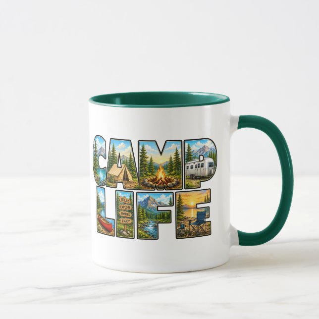 Camping-Leben-Tasse Tasse (Rechts)