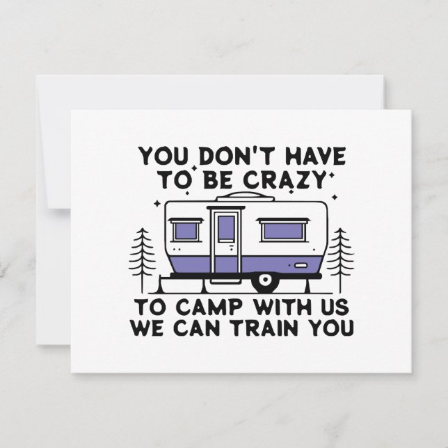 Camping Legend seit ewig Feiertagskarte (Vorderseite)