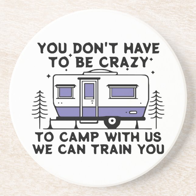 Camping Legend seit ewig Getränkeuntersetzer (Vorne)