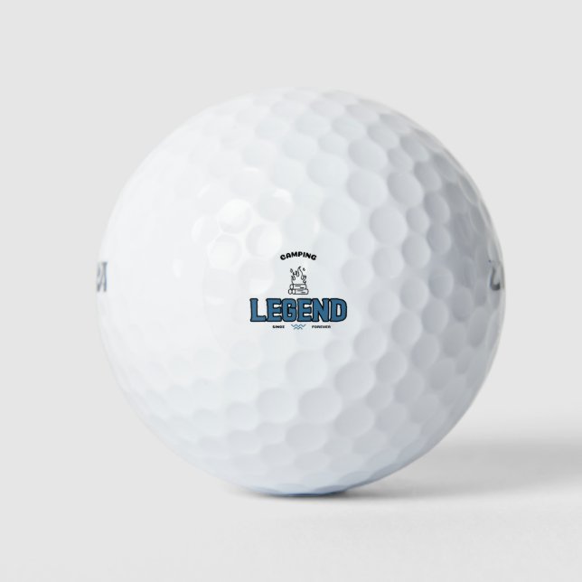 Camping Legend seit ewig Golfball (Vorderseite)