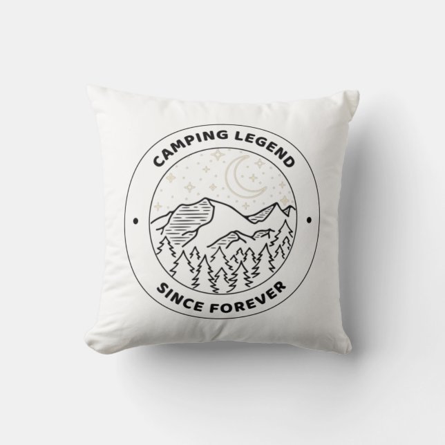 Camping Legend seit ewig Kissen (Vorderseite)