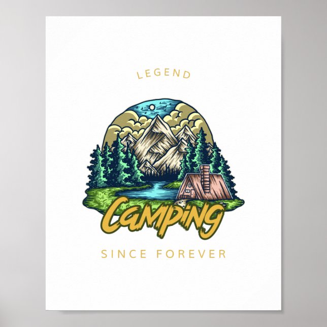 Camping Legend seit ewig Poster (Vorne)