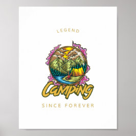 Camping Legend seit ewig Poster
