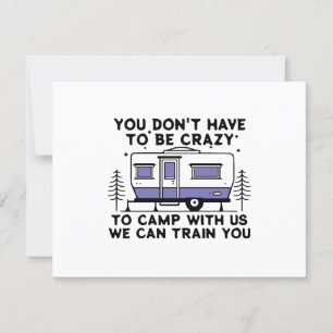 Camping Legend seit ewig RSVP Karte