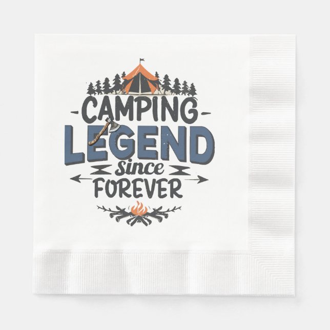 Camping Legend seit ewig Serviette (Vorderseite)