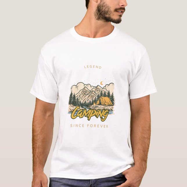 Camping Legend seit ewig T-Shirt (Vorderseite)