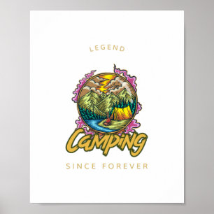 Camping-Legende seit Ewigkeiten Poster