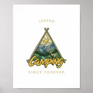 Camping-Legende seit jeher Poster