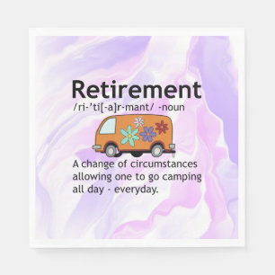 Camping Liebt Altersvorsorge Definition Funny Serviette