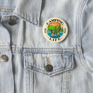 Camping Life Button