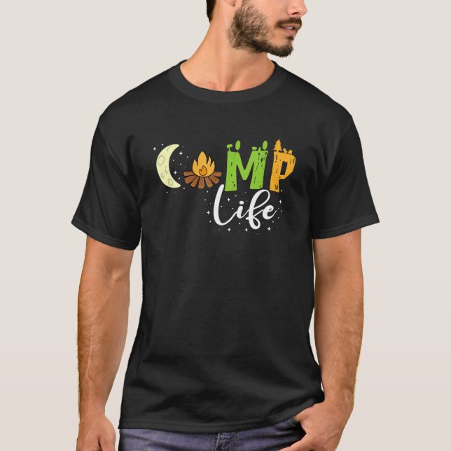 Camping Life Camper Forest Summer Camping Road Tri T-Shirt (Vorderseite)