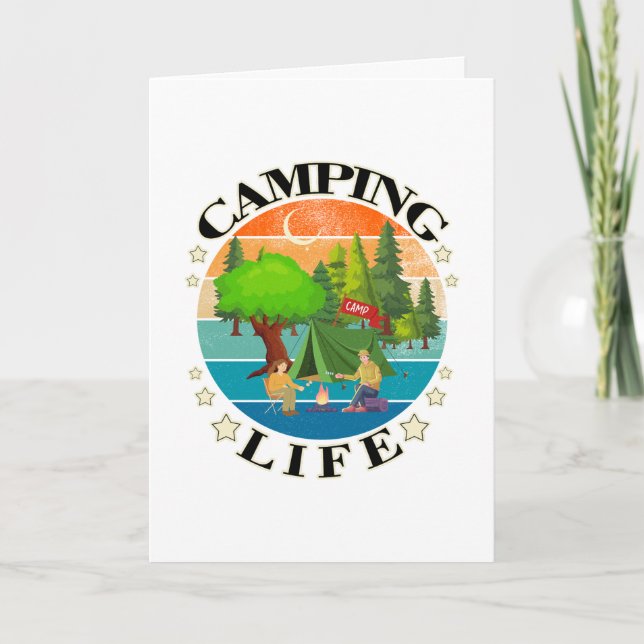 Camping Life Dankeskarte (Vorderseite)