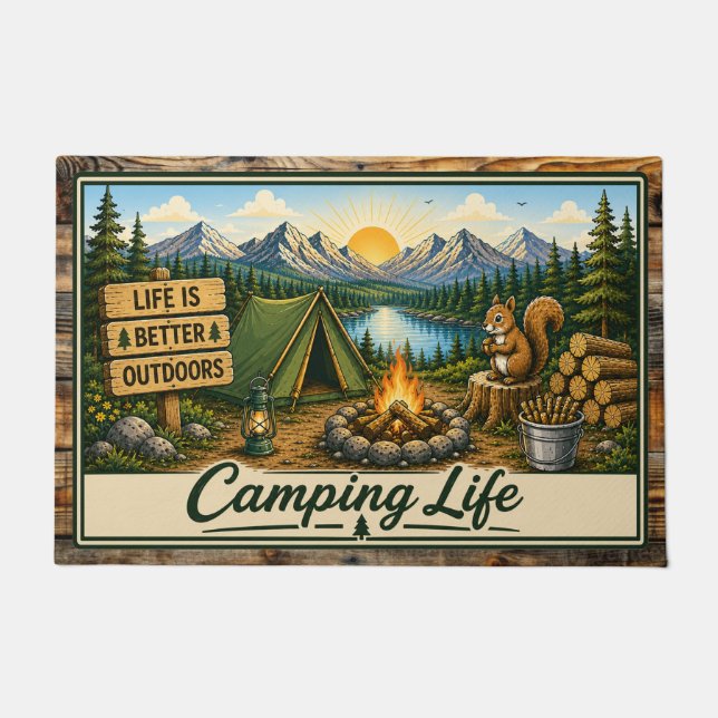 Camping Life Fußmatte (Vorderseite)