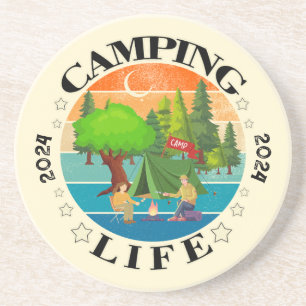 Camping Life Getränkeuntersetzer